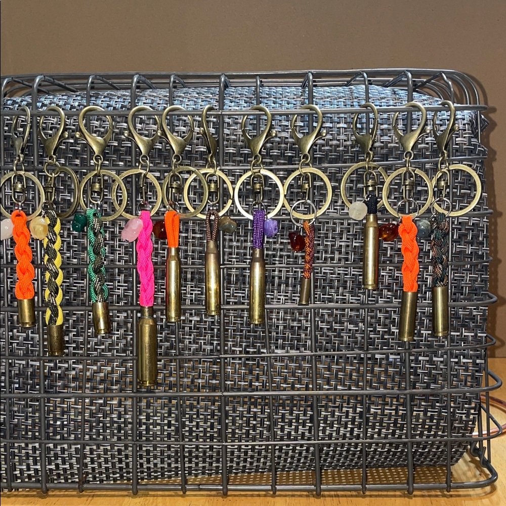 EACH Bag charms, key chains, and zipper pulls with Brass Accents